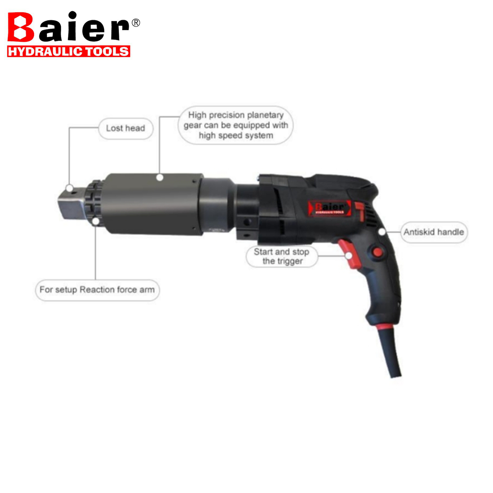 BRAC-S10000 Pistola dinamométrica eléctrica de alta precisión 1500-9500 Nm | ±5% de precisión con seguimiento de datos por Bluetooth