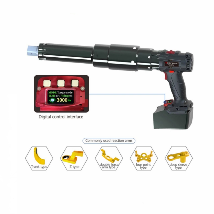 Llave dinamométrica digital recargable extensible serie BRDC-LL