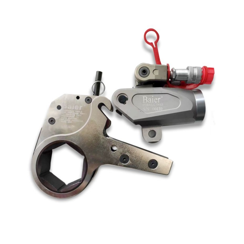 Configuraci&oacute;n de llave dinamom&eacute;trica hidr&aacute;ulica de perfil bajo