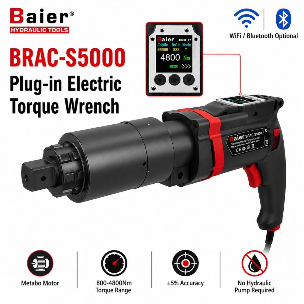 Llave dinamom&eacute;trica el&eacute;ctrica enchufable BRAC-S5000 con motor Metabo