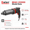 BRAC-S12000 Llave dinamométrica eléctrica de alto torque para mantenimiento de minas y campos petrolíferos 1800-11500 Nm
