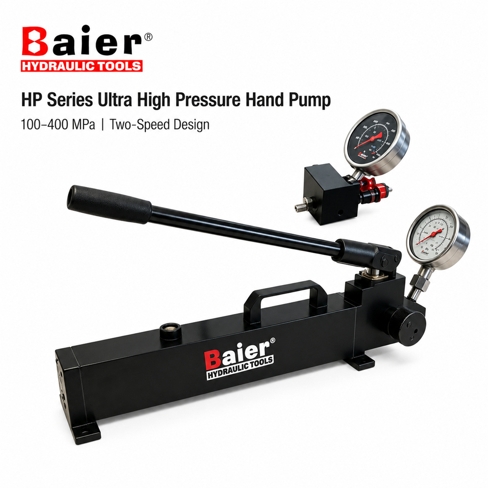 Bomba manual hidráulica de presión ultraalta serie HP de 100 a 400 MPa 