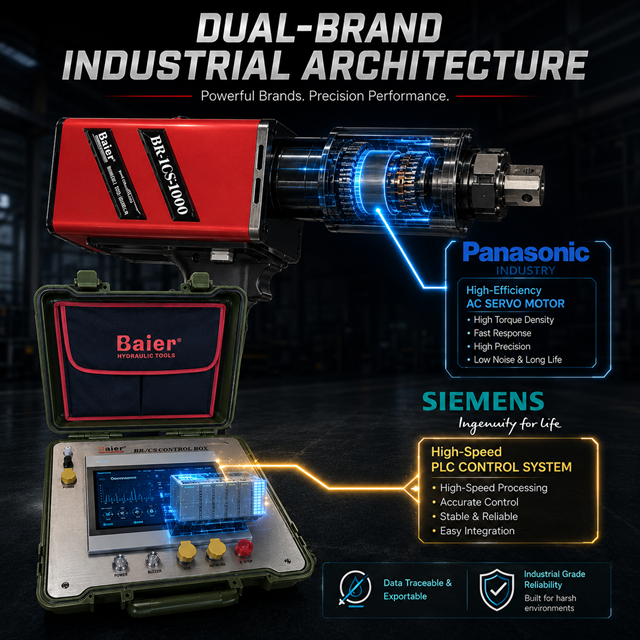 Sistema de empernado de precisión digital con llave dinamométrica servoeléctrica BRSH