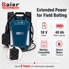 Unidad de alimentación de batería de litio de mochila de 18 V y 40 Ah para llaves dinamométricas inalámbricas Baier