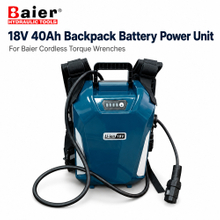 Unidad de alimentación de batería de litio de mochila de 18 V y 40 Ah para llaves dinamométricas inalámbricas Baier